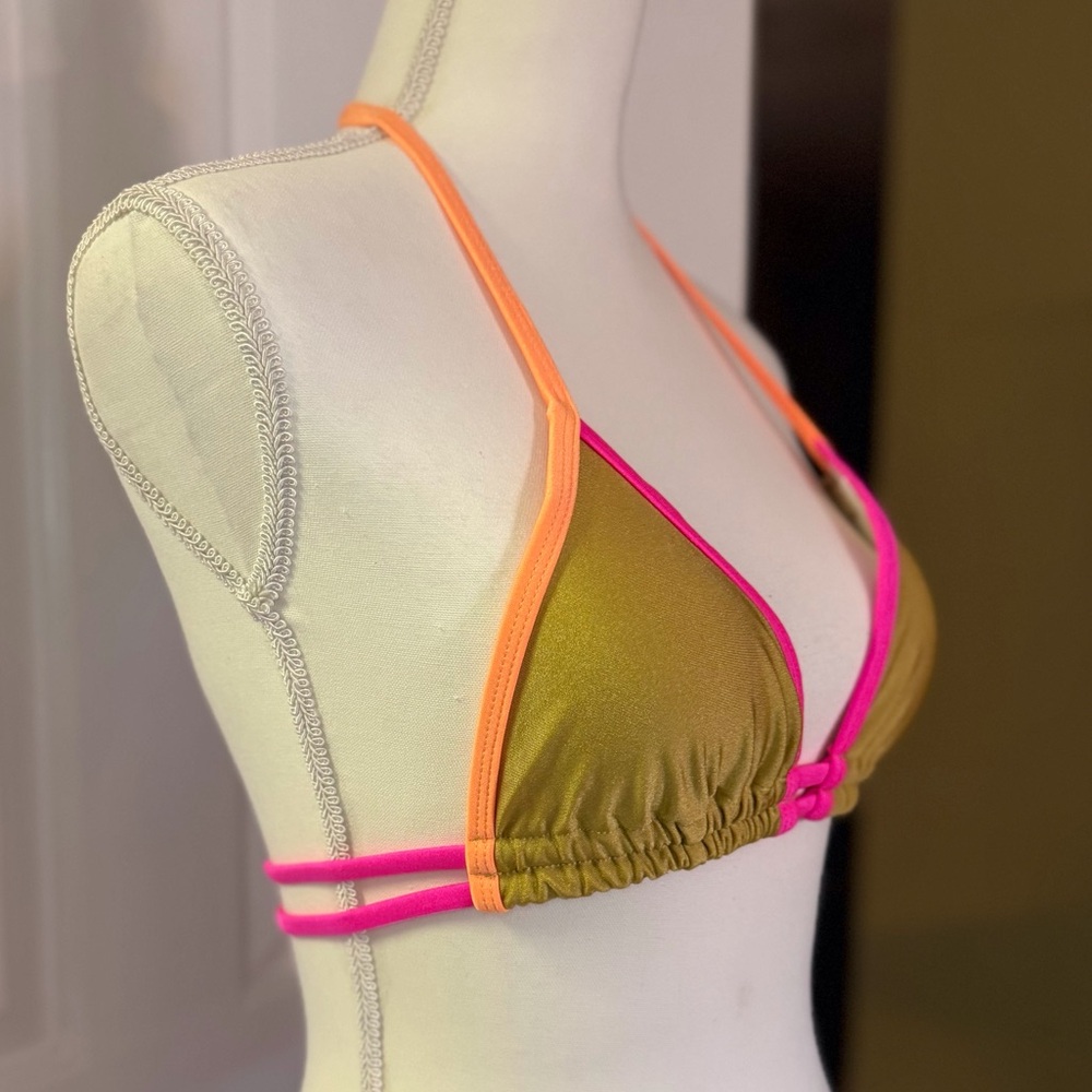 “CASA B” Cabo Verde Triangle Brazilian Bikini Top - Picture 7 of 11